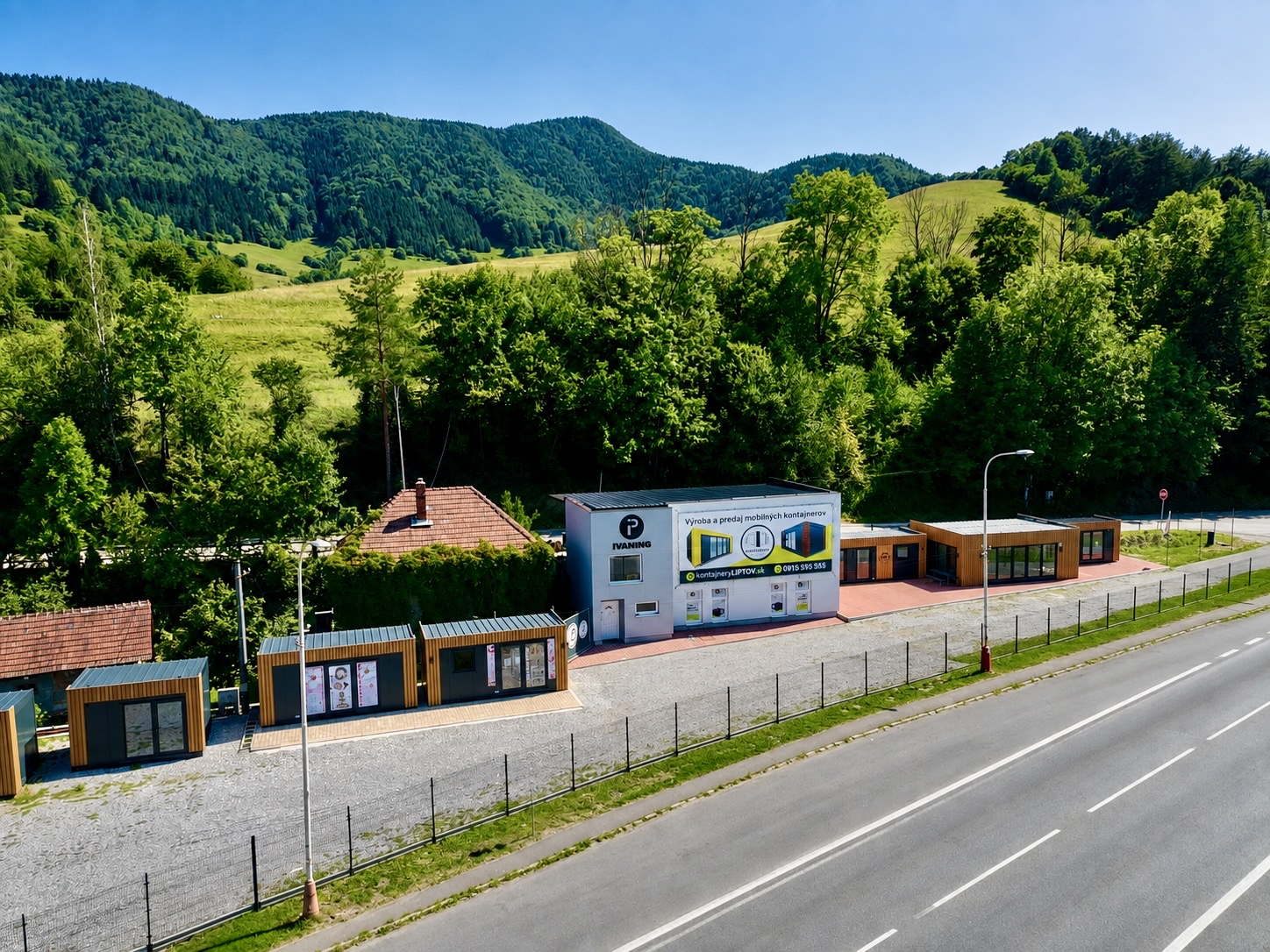 Showroom Kontajnery Liptov v Ružomberku – Bielom Potoku
